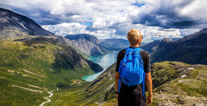 Hiker in the Mountains